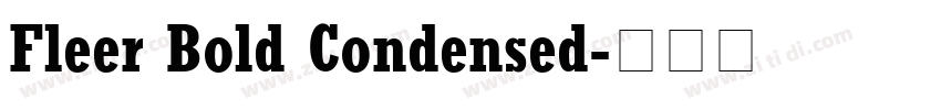 Fleer Bold Condensed字体转换